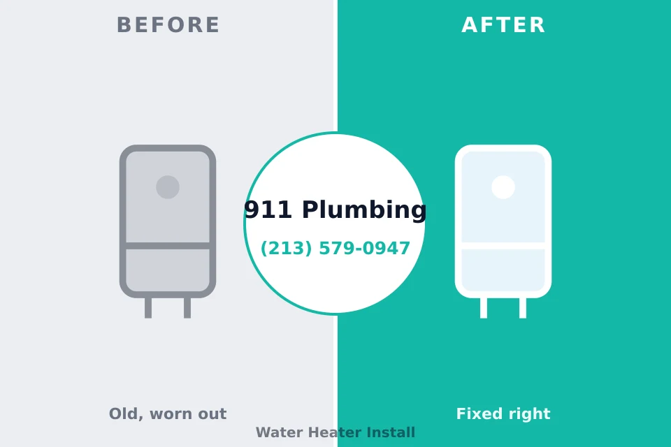 Before and after: plumbing company Aberdeen, OH